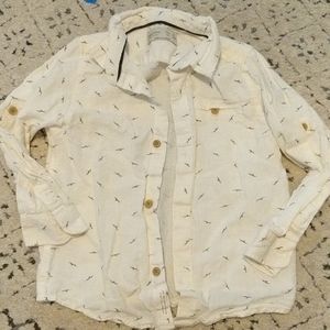 Zara Boys Linen Button Down Shirt